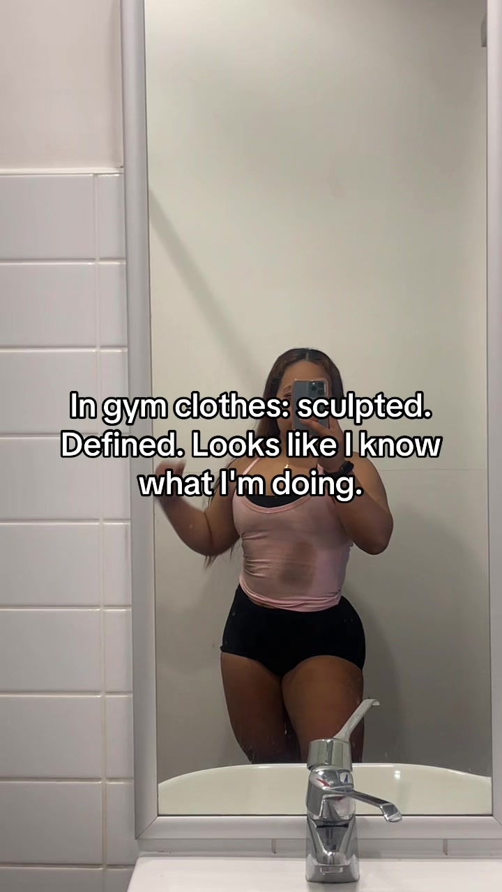 The gym clothes to outside clothes pipeline is humbling. Same body, same work. The app doesn't care what you're weari...