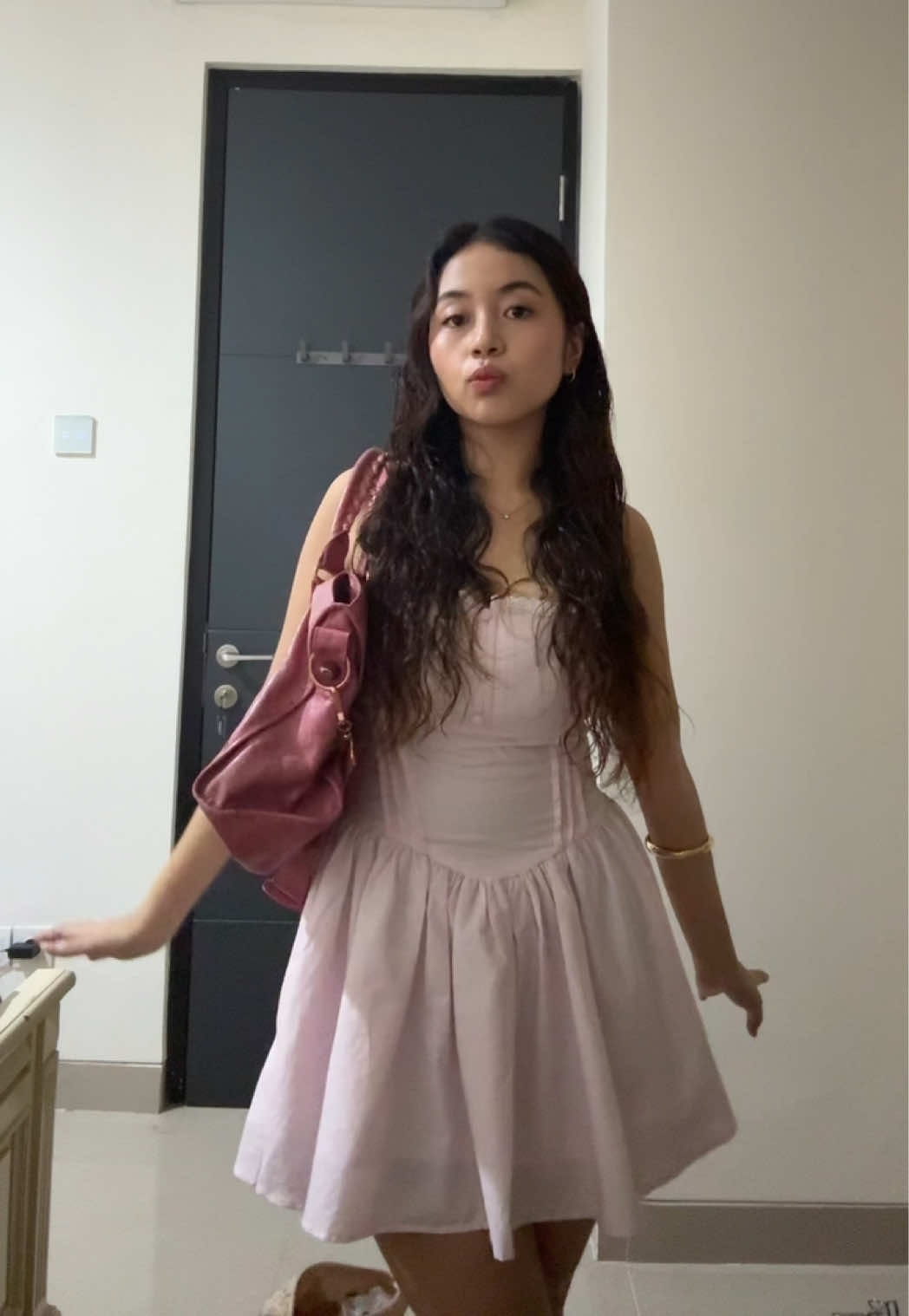pink dress for brunch 🤍 #ootd #pink #brunch