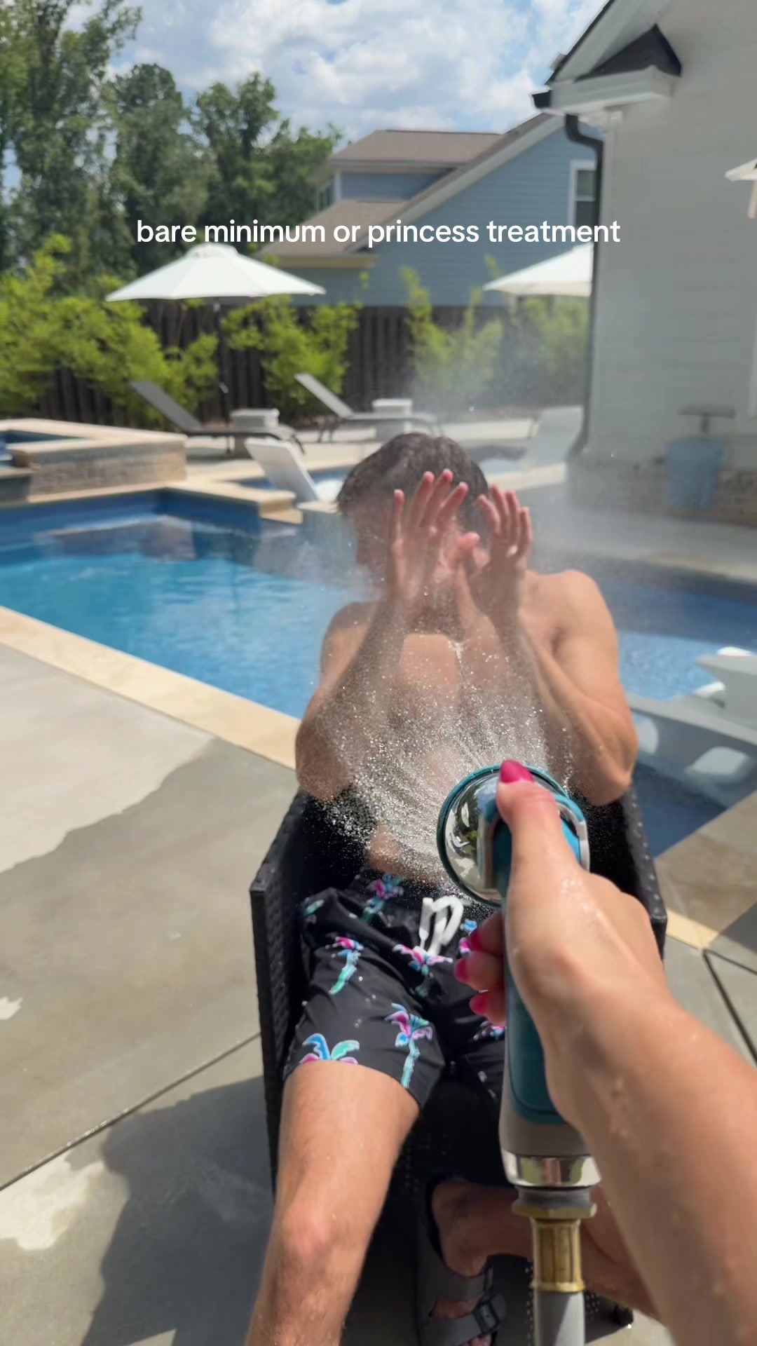 everything is bare minimum #boyfriend #couplescontent #pool #ragebait #basedpartner