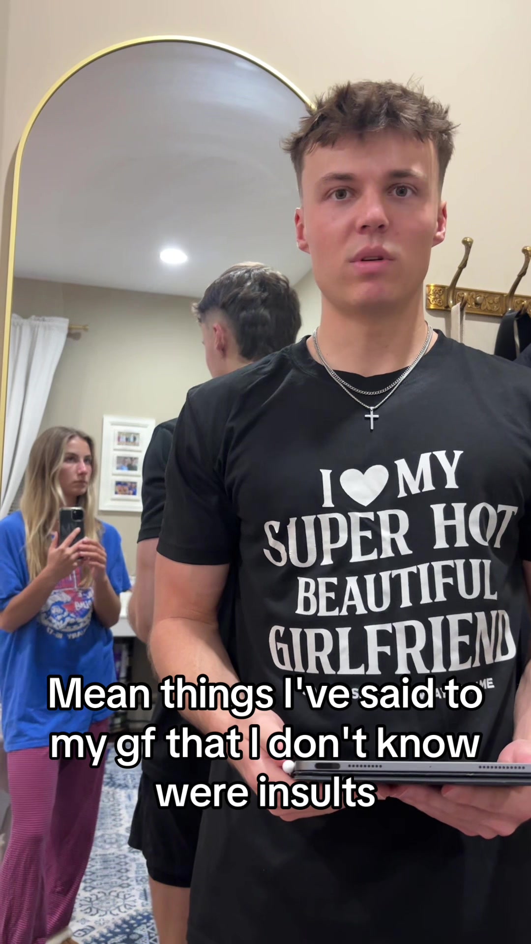 Sorry ma'am #girlfriend #couple #apologies #hairproduct