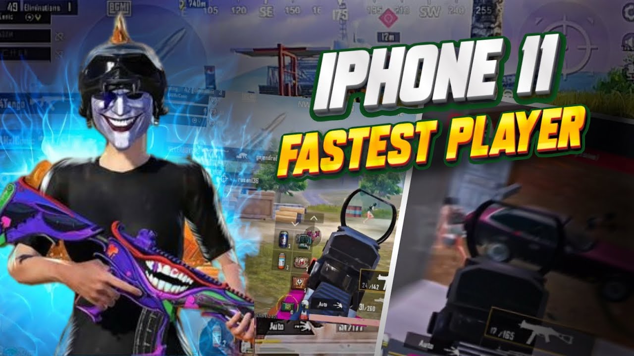 iPhone 11 + fastest player 🔥 Fastest BGMI Gameplay | Smooth Gameplay No Lag | 🔥 iPhone 11 par BGMI ka intense gamep...