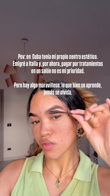 Gracias mamà y papà por criarme todo terreno …😌✨🙏🏻 #instagram #cejas #fypage #europa #cubana