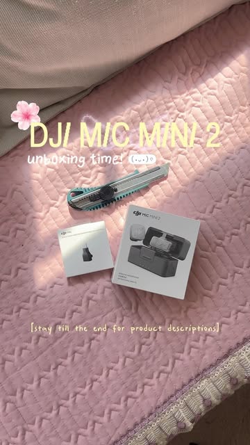 DJI mic mini unboxing time!! 🎙️ I recently received this as a present and thought to do a quick unboxing for anyone...