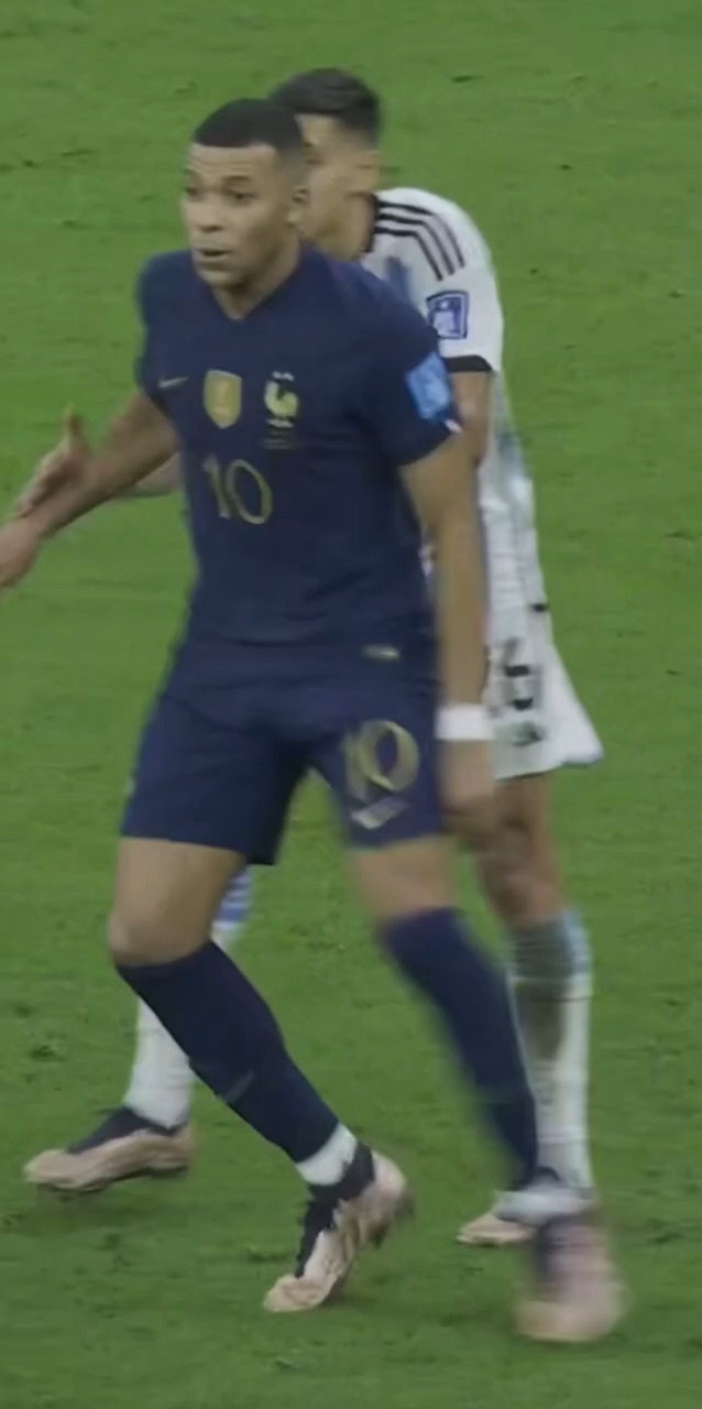 Mbappe scoring against Argentina