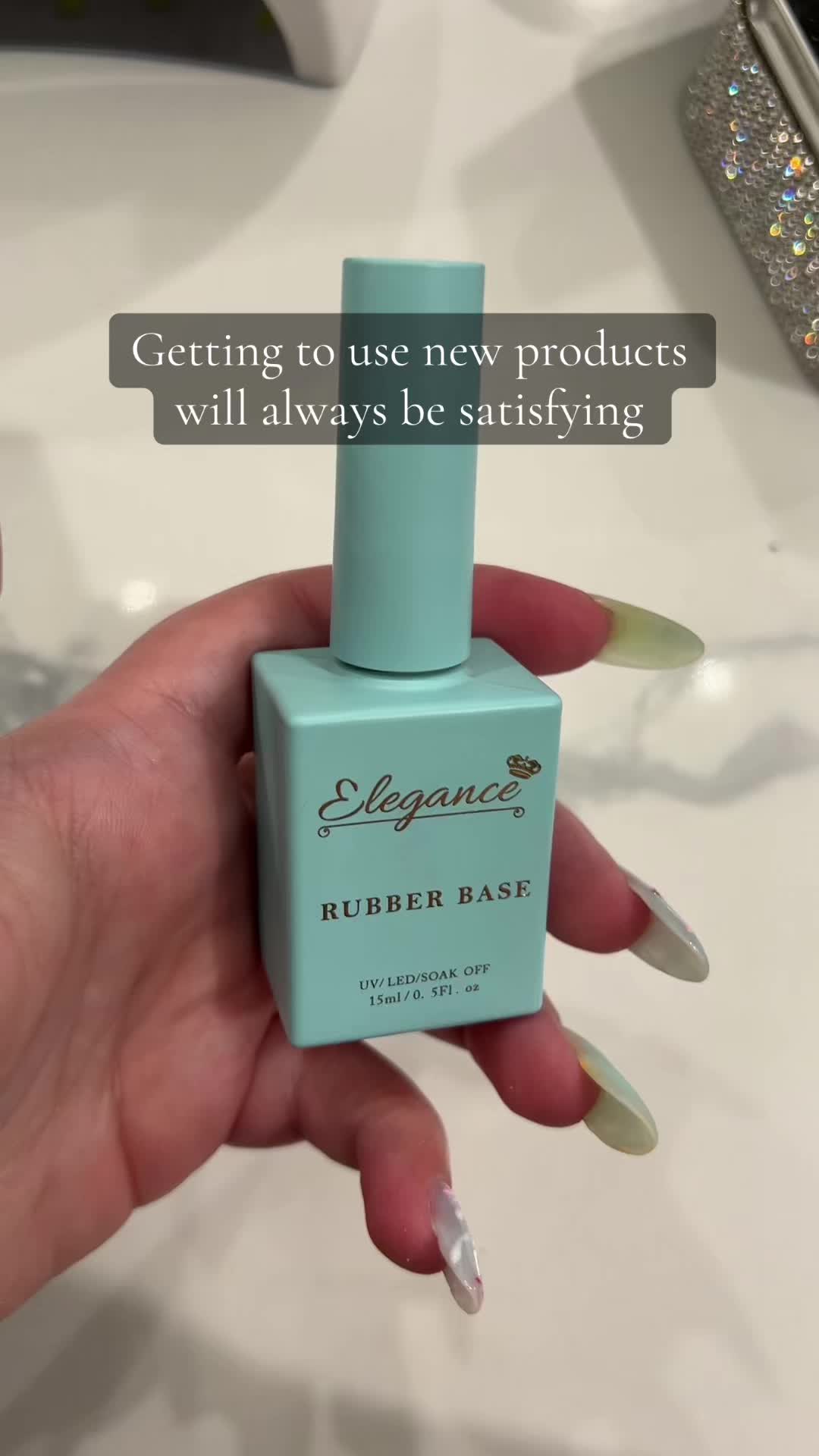 Bought the @elegance Nail Supply pastel day dream rubber base bundle and they are gorg. So easy to work with #nailtec...
