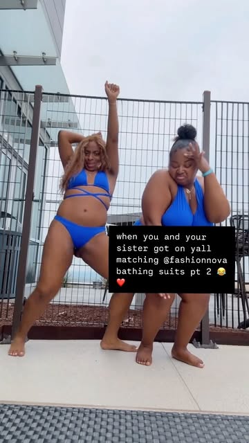pt. 2: matching @novaswim bathing suits with sis for a gemini szn vibe ♊️🫶🏾 #instagood #explorepage #explorepage✨ #...
