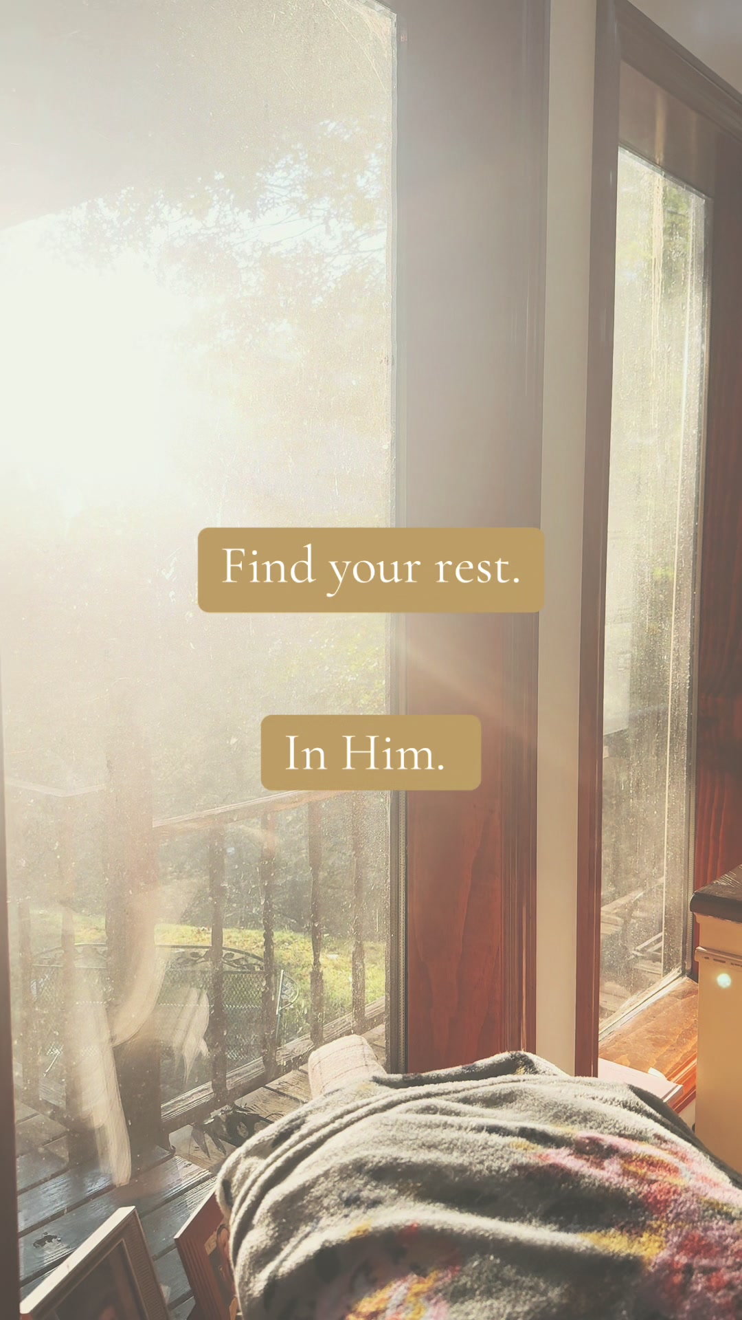 He’s there. We just have to lay our burdens down. #findyourrest #jesuslovesyou #solomonray