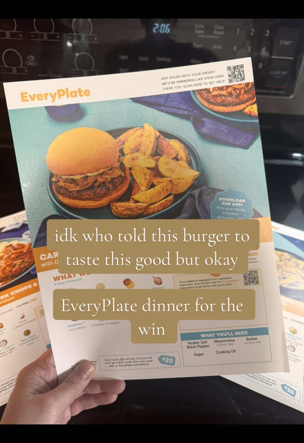 First meal out of the EveryPlate dinner box and I’m already impressed. Not saying I’m a chef now… but I’m not not say...