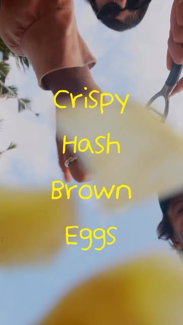 Crispy hash it’s easy going! Just squeeze all water out from the potatoes and here you go!🤌🏼
