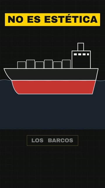 Los barcos no se pintan de rojo por estética… esa pintura es veneno 🚢☠️ Algas, mejillones, bellotas de mar… sin esta...