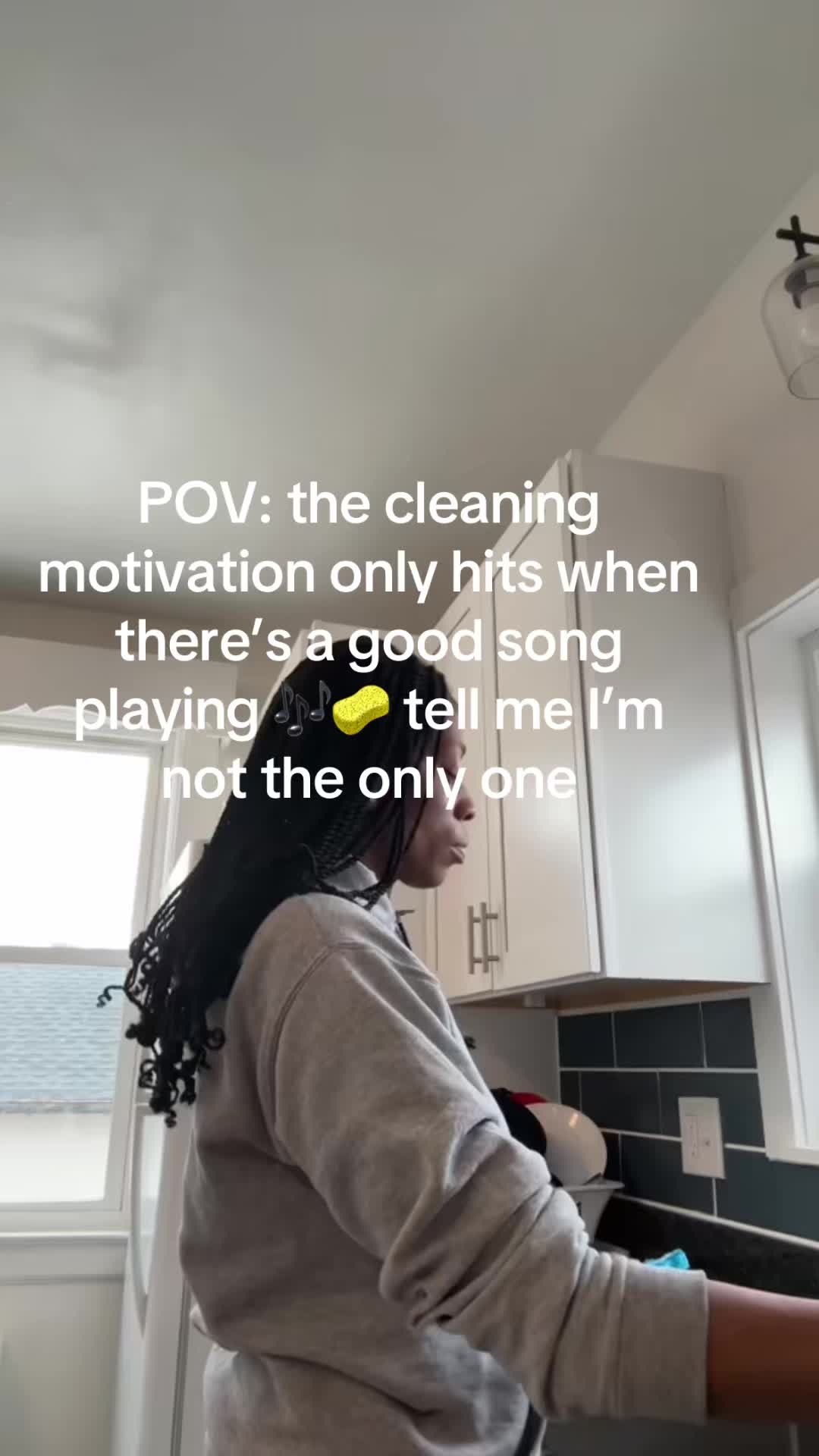 POV: the cleaning motivation only hits when there’s a good song playing 🎶🧽 tell me I’m not the only one. #cleantok...