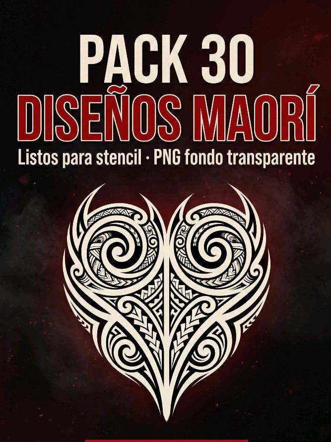 30 diseños estilo maorí/polinesio para tatuadores! 😱 Link en mi bio 🤙🏻 #tatuajes #tatuador #maori #stencil #diseno...