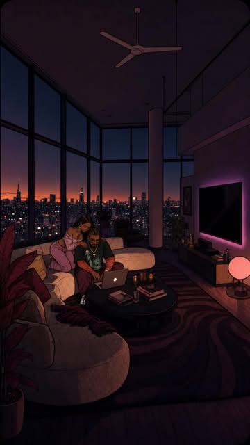 RTC… @r.tc #lofiasthetic #cartoon #purpleaesthetic #2danimations #afrohair
