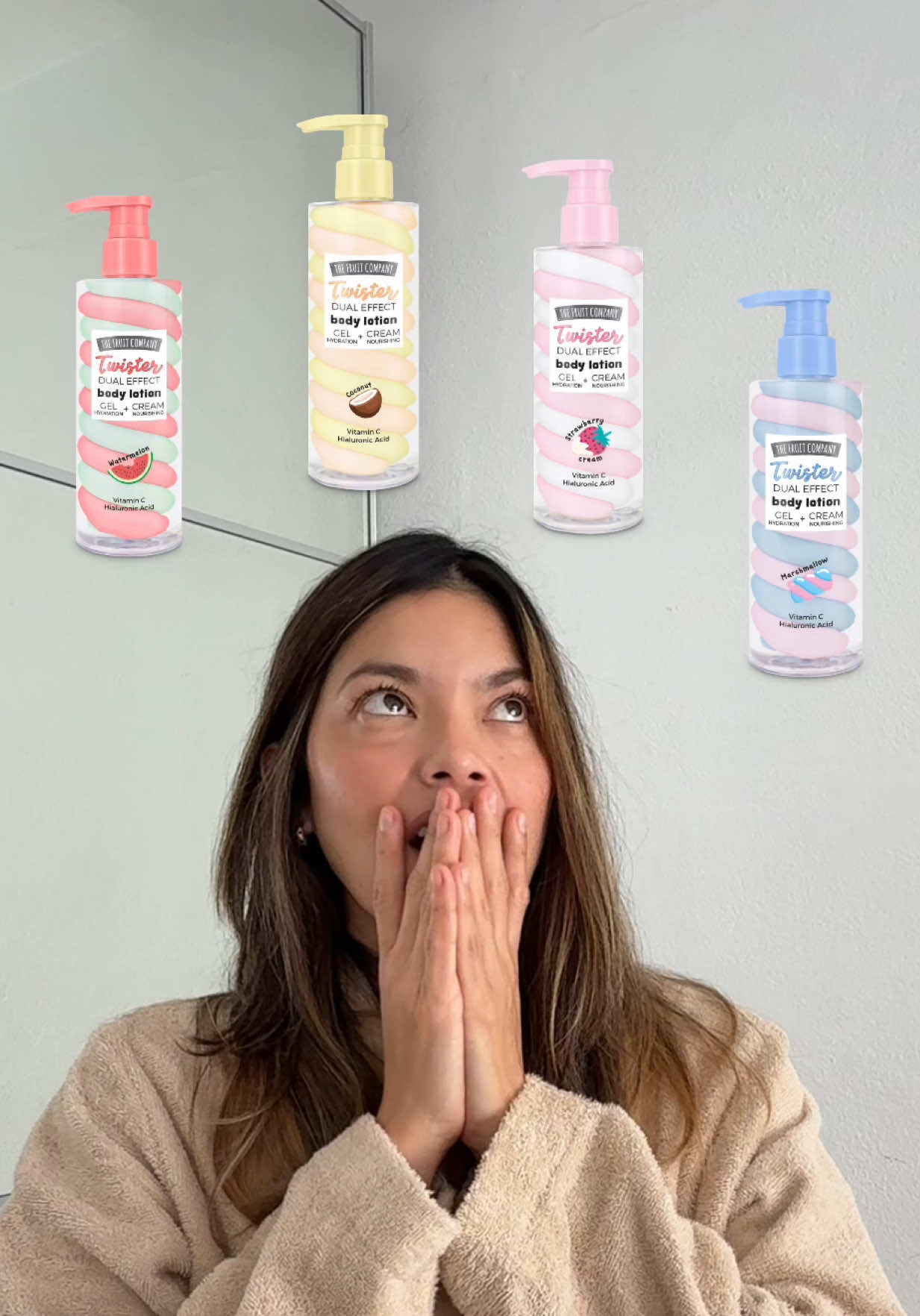 Ahora @THE FRUIT COMPANY tiene lo mejor del skincare facial pero para el cuerpo 🥰 Gel con ácido hialuronico + crema...