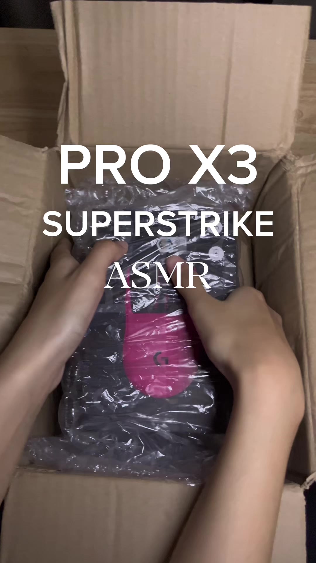 Unbox Logitech G Pro x3 Asmr @Logitech G #asmr #gaming #fyp #mouse #setup