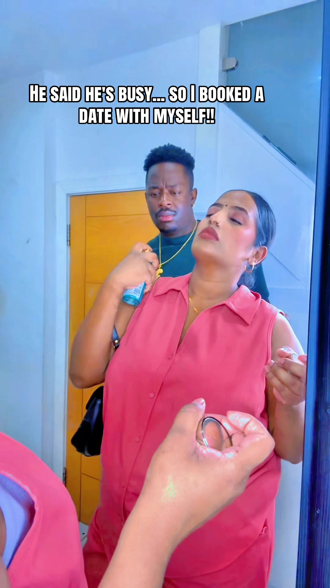 Date night was forgotten... the consequences were not💅🏽😏#fyp #couple #comedy #viral #relationshipgoals