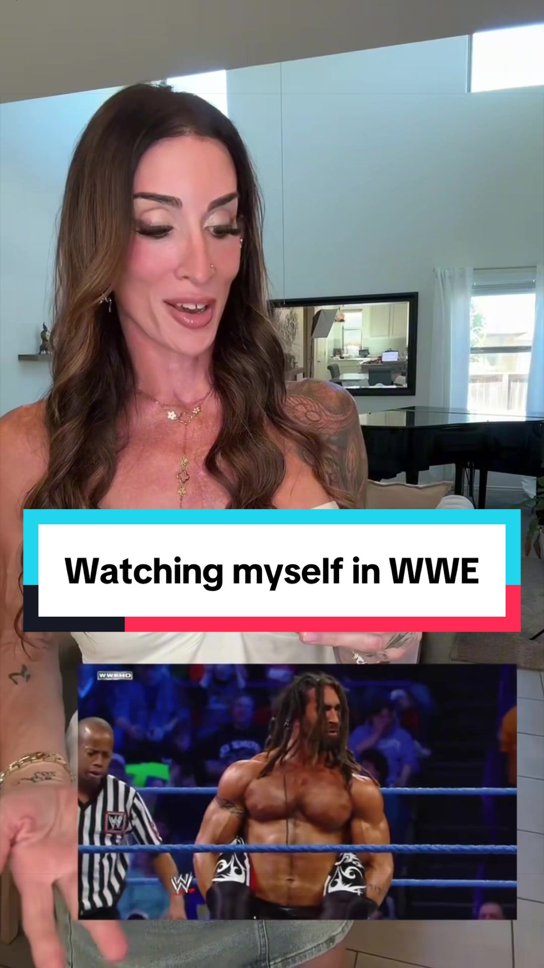 How is this even possible? My brain blew a fuse watching this. What about you? #WWE #trans #beforeandafter #smackdown