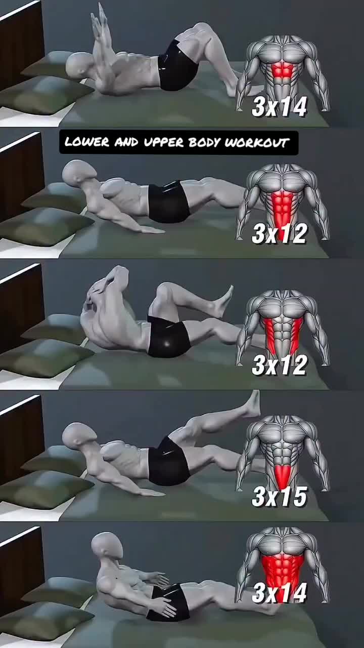 🔥 Lower + Upper Body Full Six-Pack Abs Workout 💪😤 Train your core, strengthen your full body, and build powerful a...