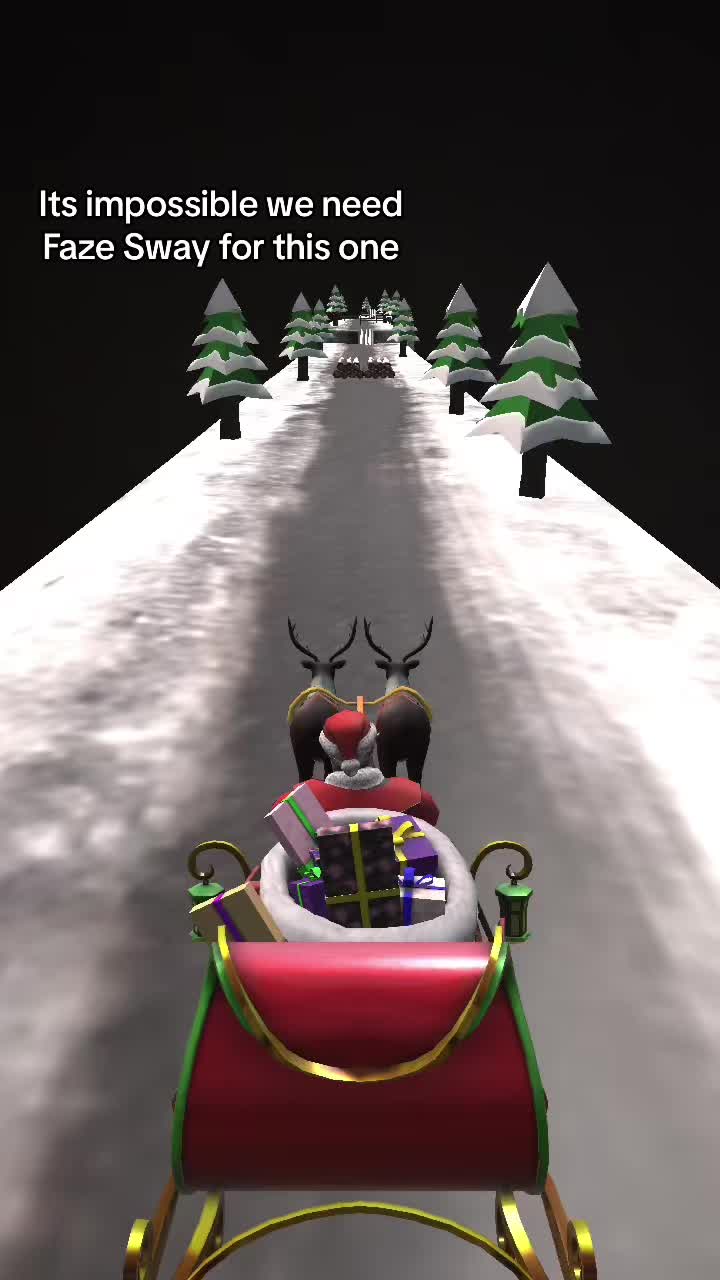 Impossible christmas challenge #filter #crazyroad #santa #xmas #christmas #fyp