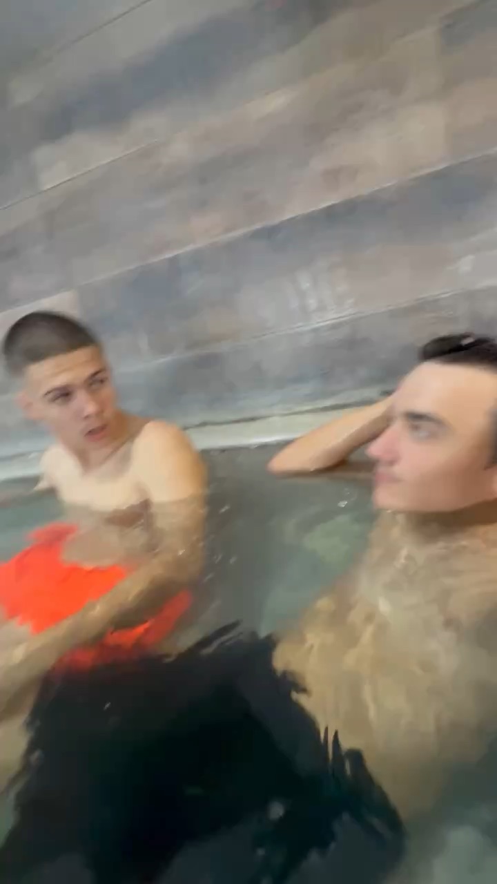 Chilling in jacuzzi