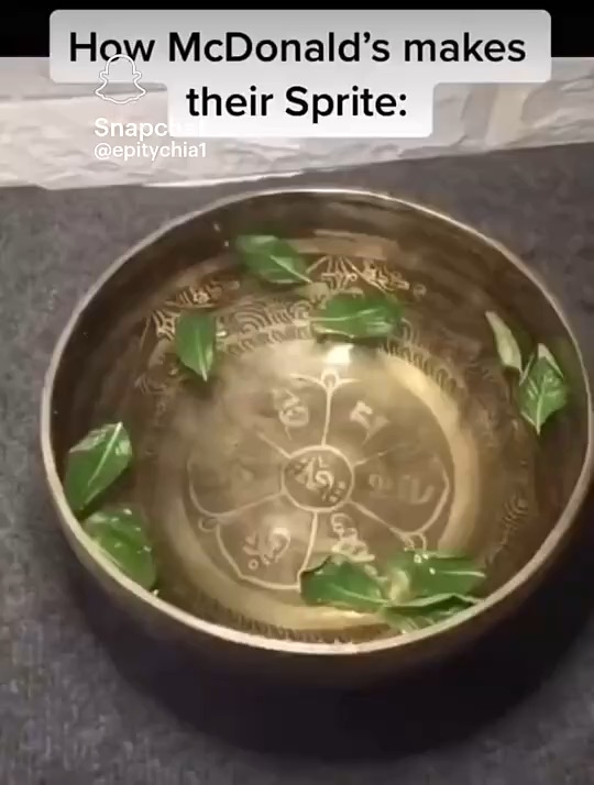 How McDonalds makes their sprite.