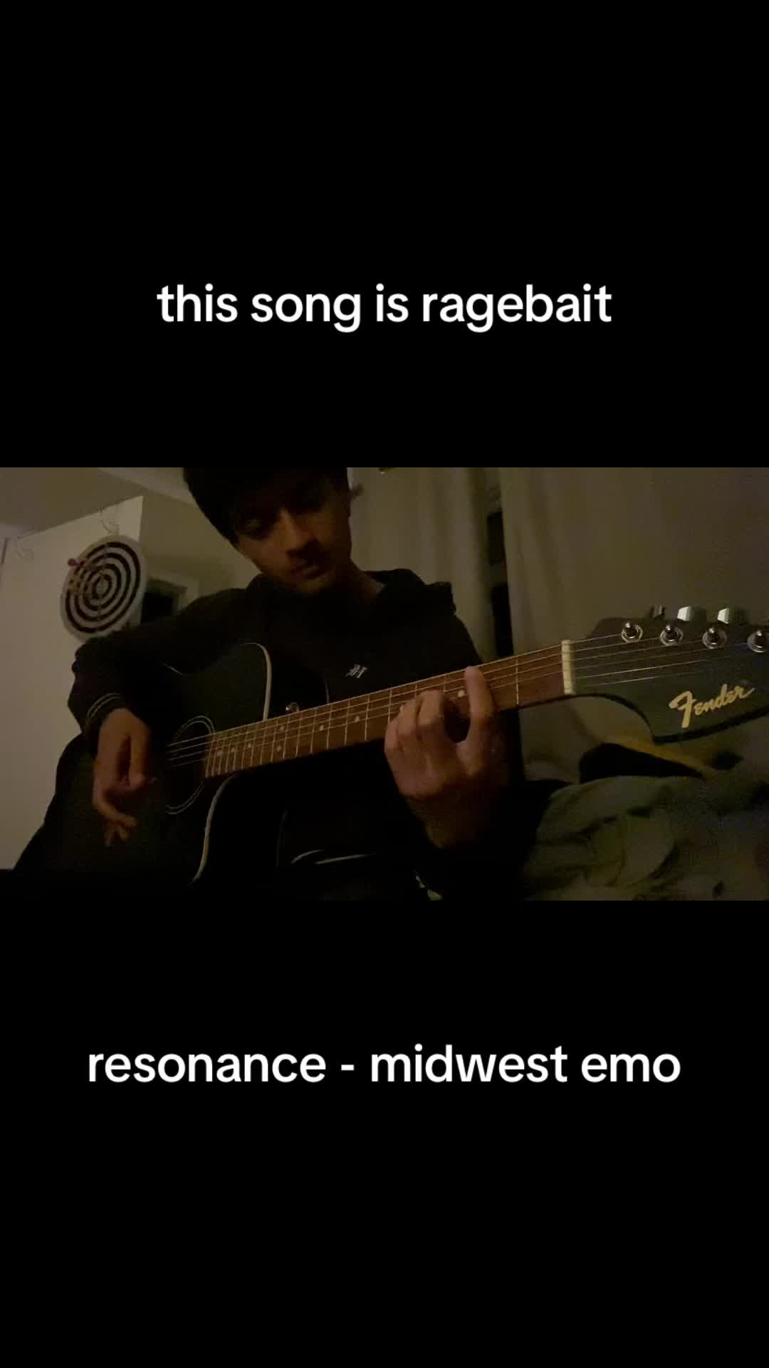 pure ragebait #fyp #guitartok #midwestemo #acousticcovers #music