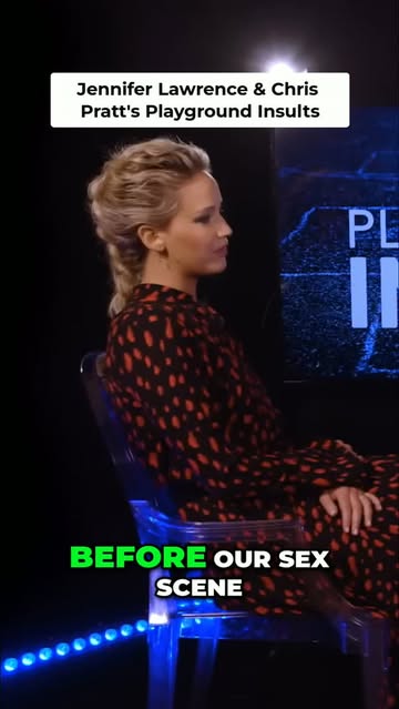 The things you do before and during... a scene. Jennifer Lawrence and Chris Pratt's playground insults get intense. #...