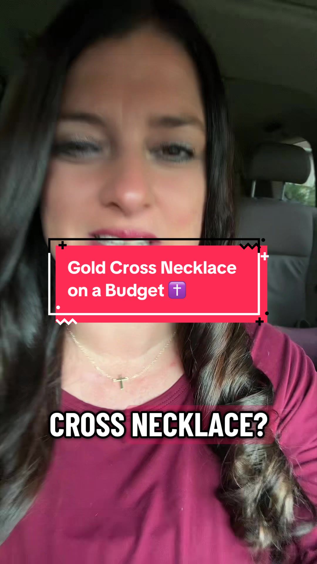 This cross necklace LOOKS expensive… but that price says otherwise. ✝️✨ If the orange cart is still showing, don’t ov...