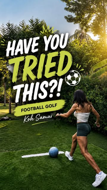 ⚽️⛳️ Football… but make it GOLF 😂 Such a fun and different thing to do in Koh Samui, and definitely harder than it l...