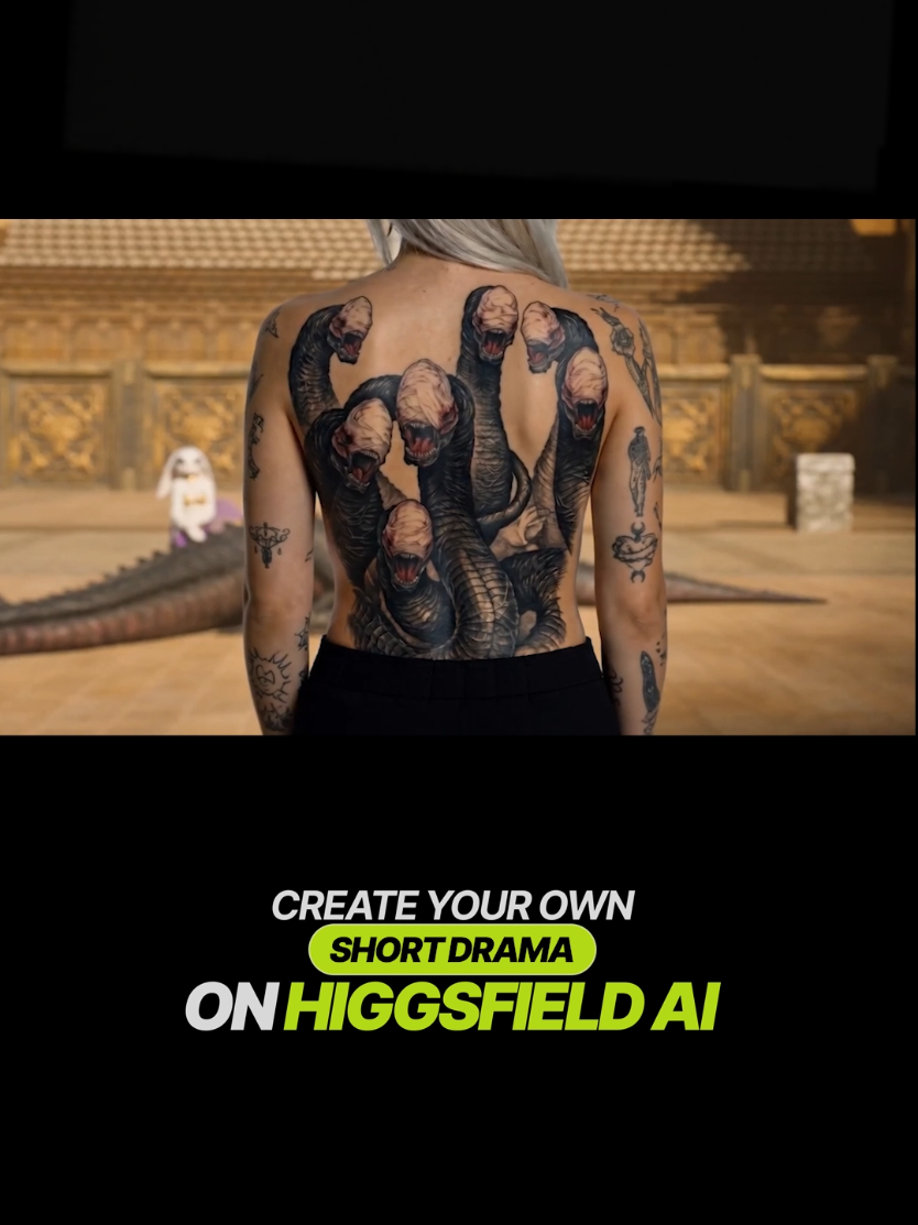 Sexy Binny vs Dragón Girl #HiggsfieldAI #ShortDrama It's so easy to create short dramas in Higgsfield AI