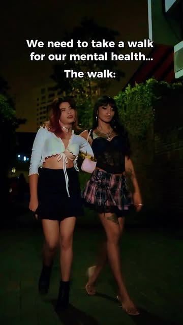 Just two girlies on a mental health walk… straight to @vicecirca 💅🖤 Because bass and baddies are healing too.