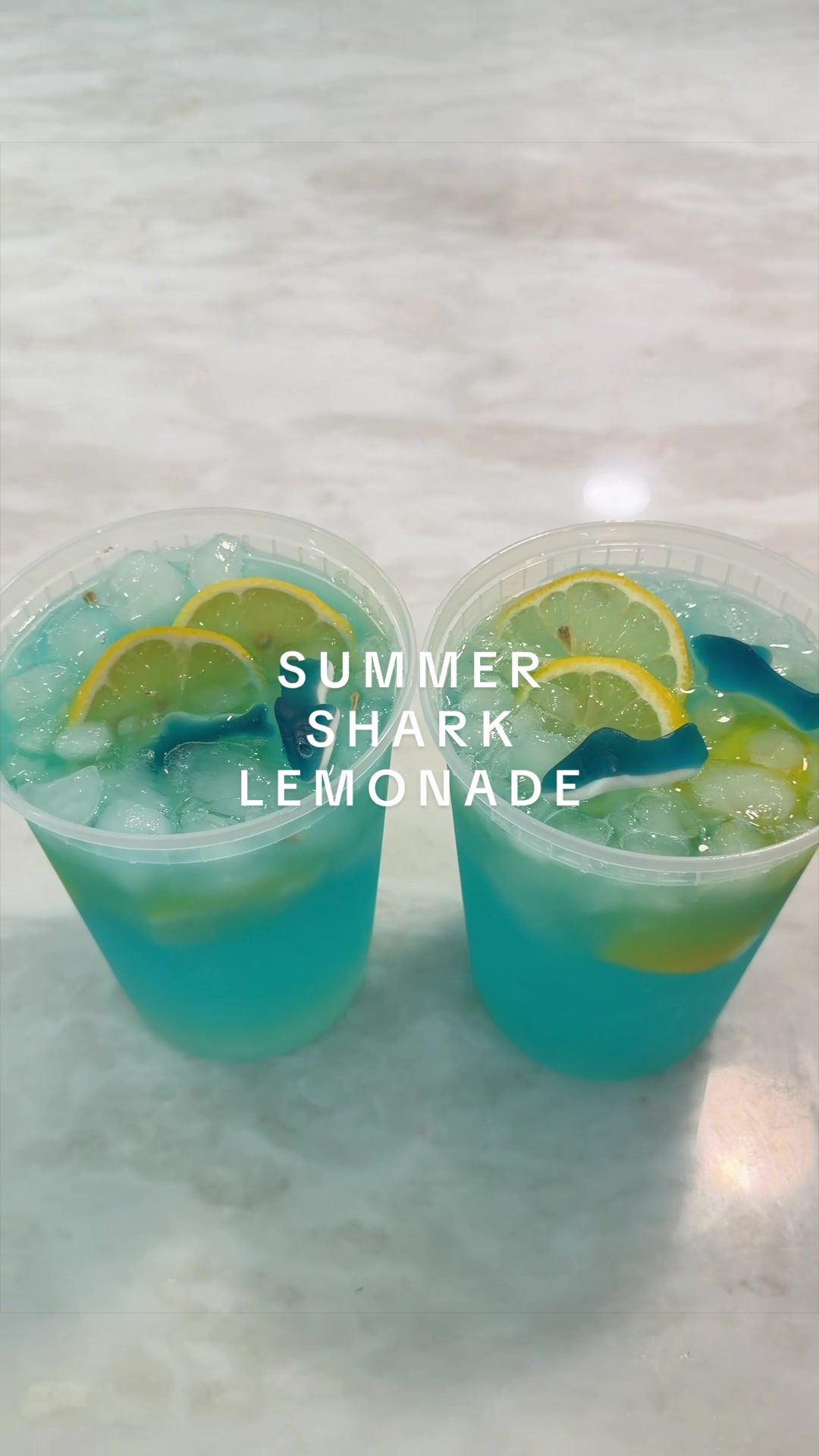 Let’s make my favorite summer shark lemonade!! ☀️🦈🍋 YUM Per drink: 1 lemon cut in 4 1.5 tbsp sugar 1/2 cup water 1/...