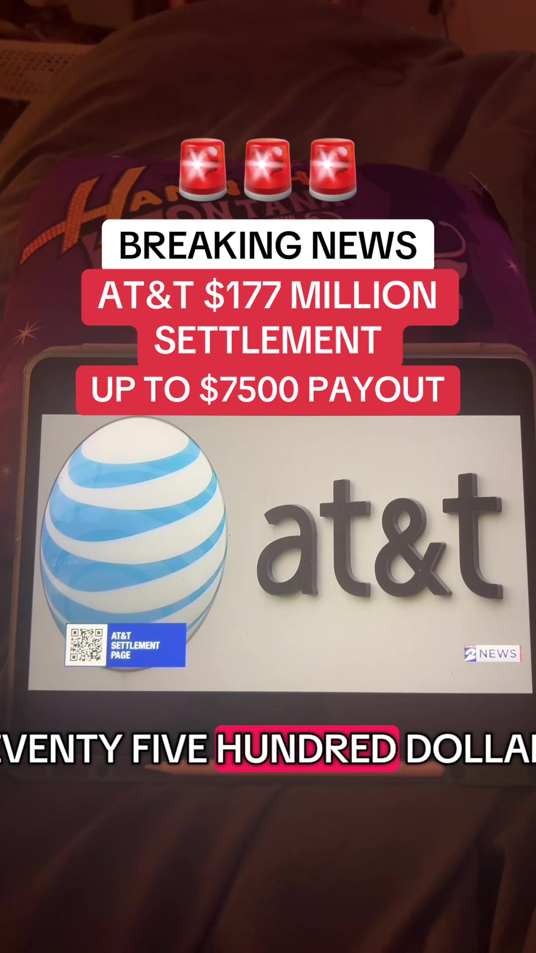 Say what…. AT&T users , listen up. $7500 is crazy though 😭 #classactionsettlement #at&t