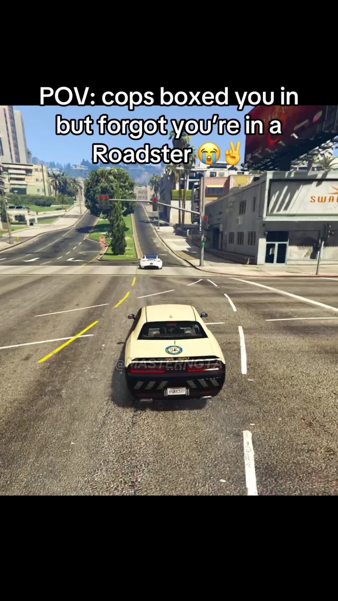 Nice try 😭 #gta #gaming #roadster #gtaonline #gta5