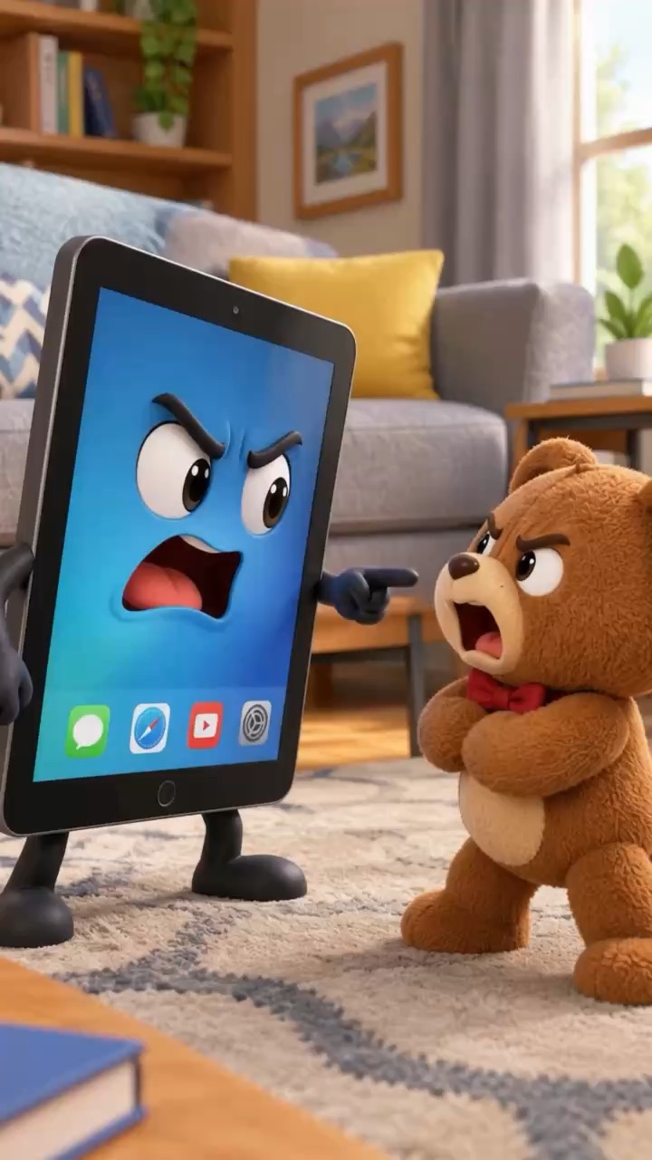 Tablet and toy arguement