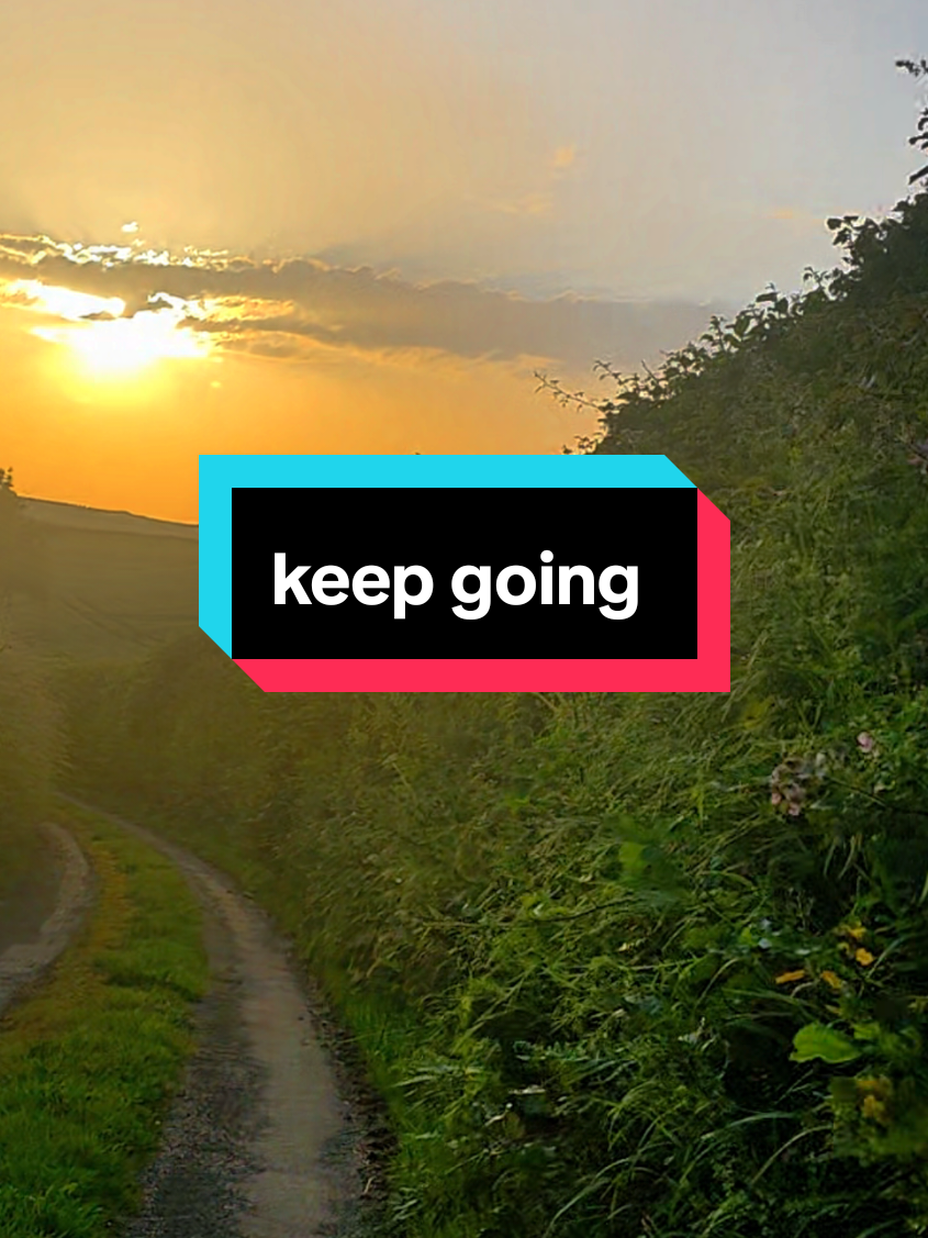 Heavy steps, but always moving forward. No looking back at what is already done. Keep pushing through the hard days....