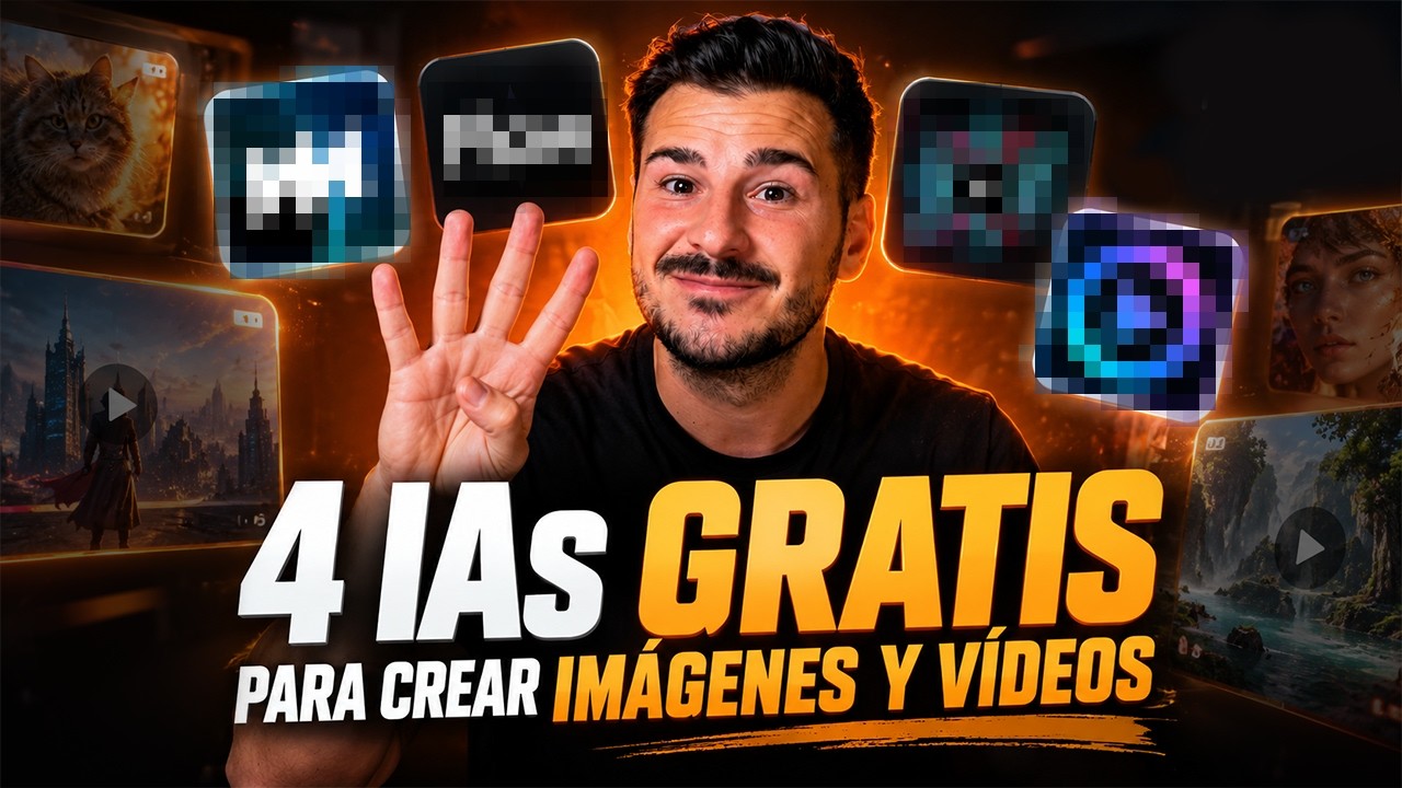 4 IAs GRATIS para Crear IMÁGENES y VÍDEOS Grupo de Whatsapp gratuito: https://whatsapp.com/channel/0029VbChzqaKbYMWbM...