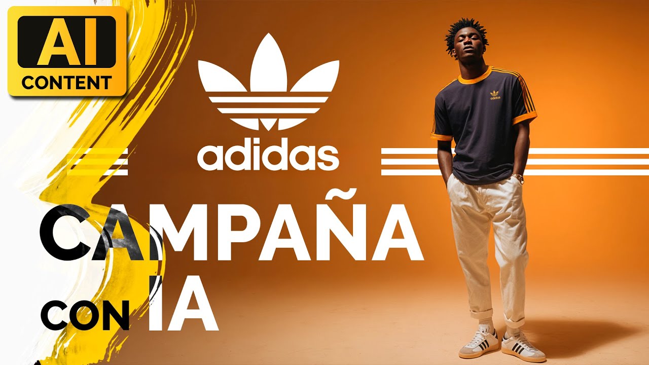 Campaña de moda hecha 100% con IA | ADIDAS concept Este es un concepto de campaña de moda para Adidas classics, cread...