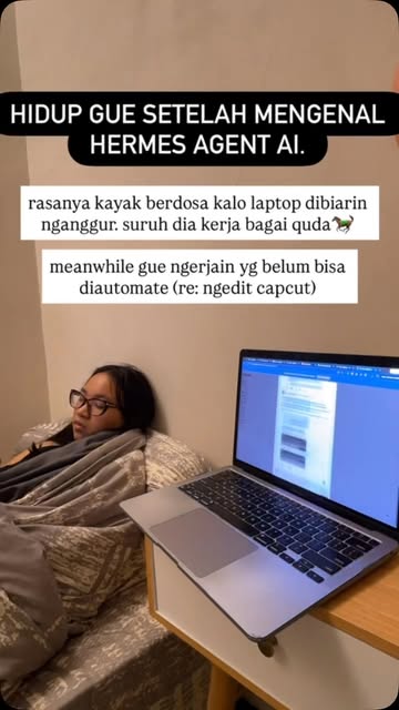 udah mulai ter-hermes hermes🤡 rugi kalo belum belajar AI sekarang Komen "HERMES" yang mau dikirimin info belajarnya...