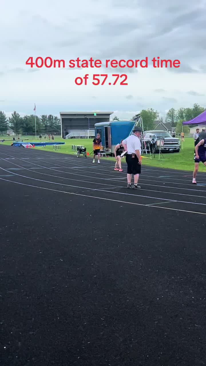 Mvac 400m dash state record! @paralympics @garfield.trackfield #track #paralympics #disabled #goals #state #adaptives...