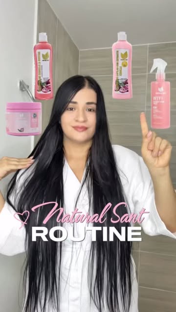 Mi nueva rutina capilar ✨ dejé atrás el frizz y la deshidratación gracias a @naturalsant #naturalsant #contenidodigit...