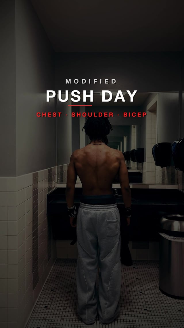 First full workout video, chill on me#gym #gymtok #pushday #chestday #viral