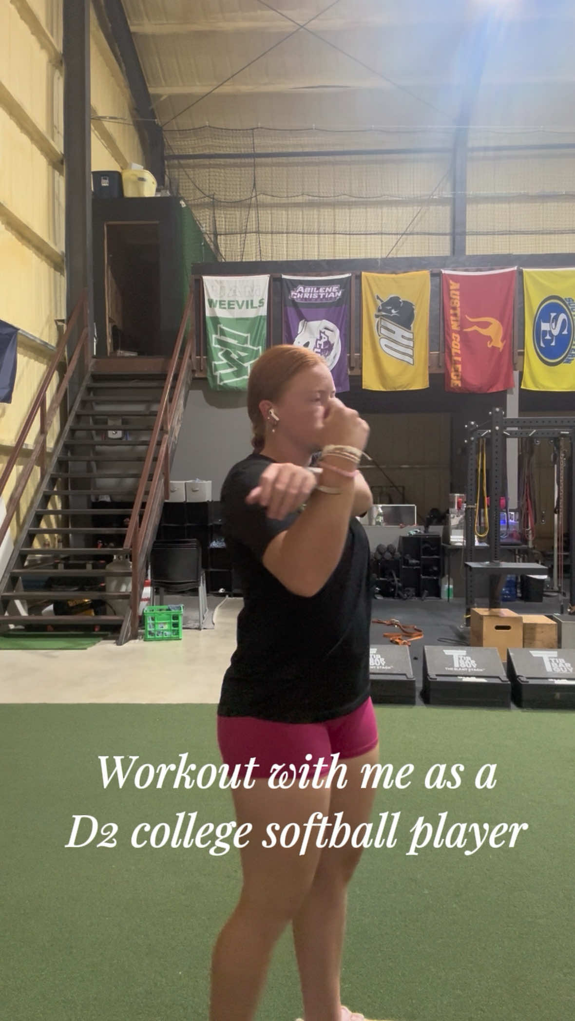 college athlete summer workout #collegeathlete #softbal #gymtok #fypシ #pink