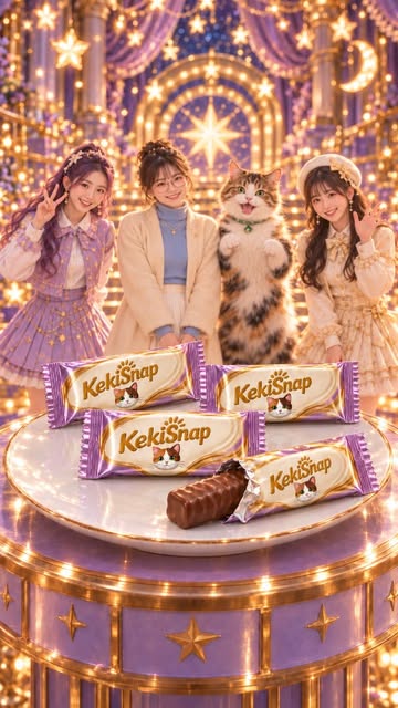 Overworked and need an escape? Time to snap the stress away! 🐱✨🍫 Creating this commercial took longer than expected...
