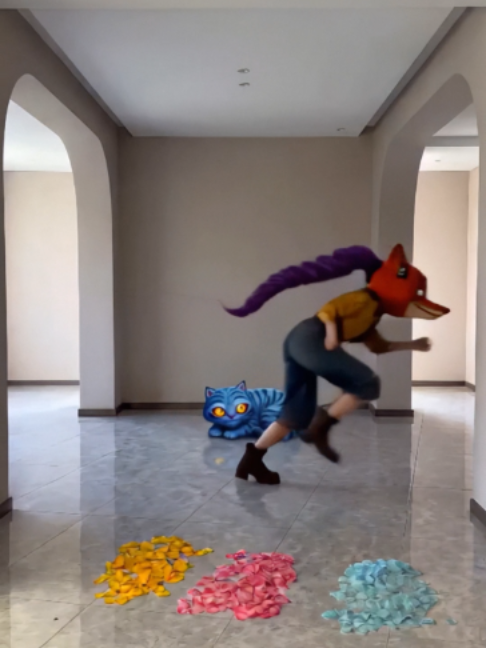 🐱:What are you doing..🤣#dance #funny #zoey #cat made with @itspolloai #polloai