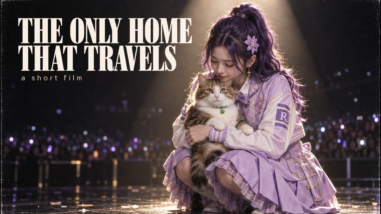 A Cat POV AI Short Film | THE ONLY HOME THAT TRAVELS A calico cat watches her idol owner come home — and leave again....