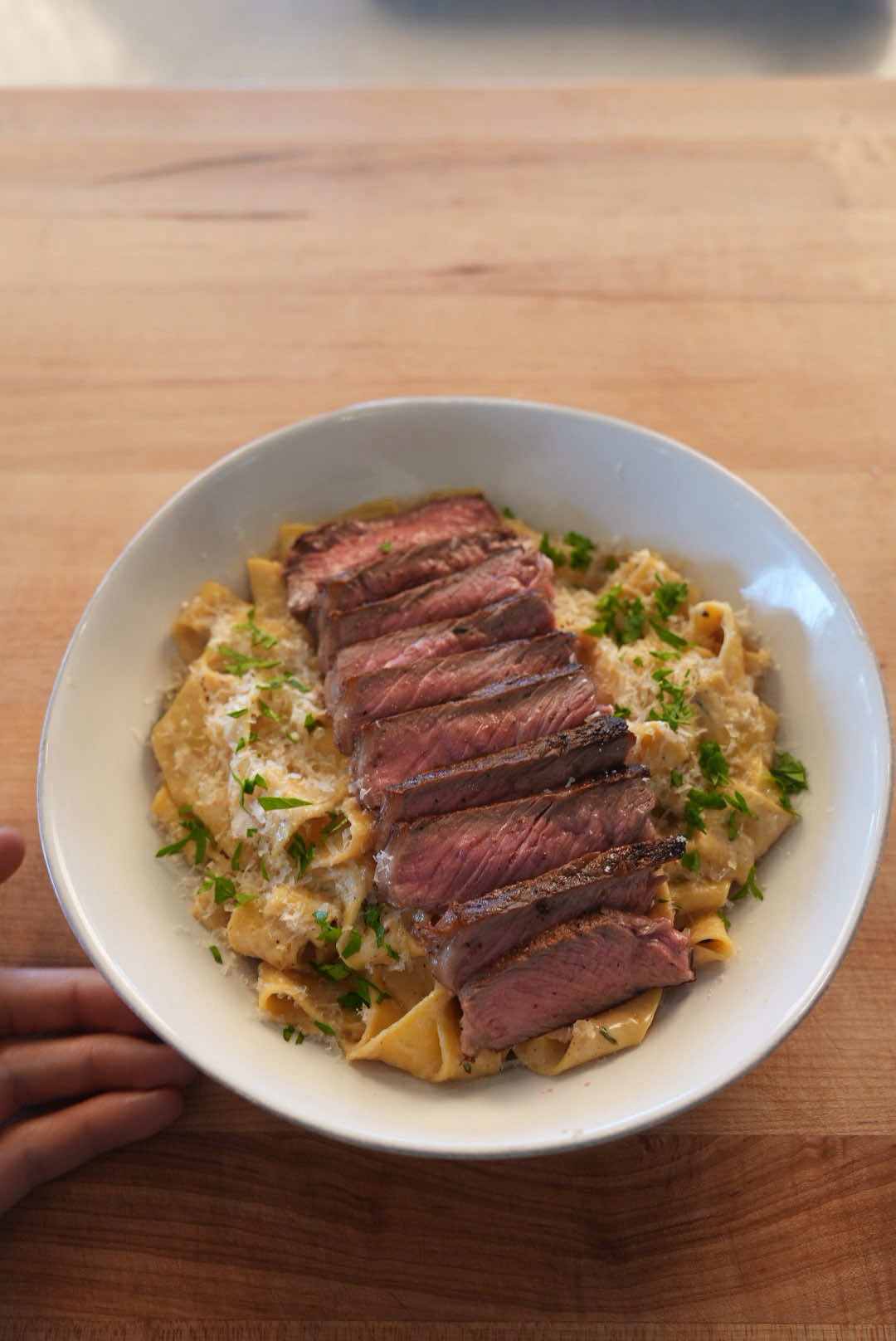 Steak Alfredo:) recipe in bio!