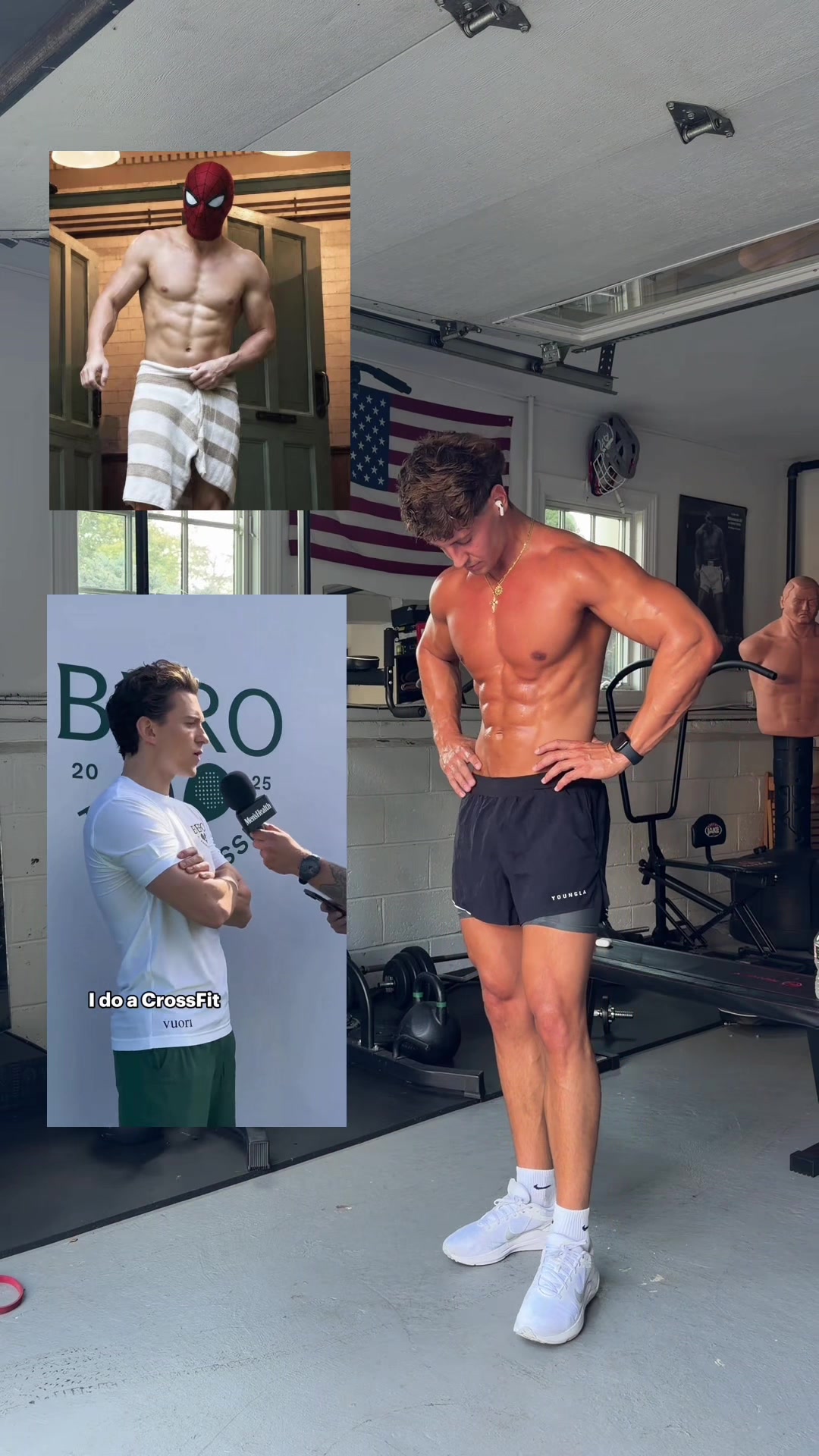 Tom Hollands 20 Min Workout 🔥 #tomholland #spiderman #Fitness