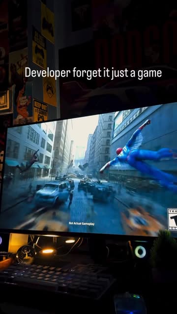 They forget this is just a game #fyp #viral #game #ps5 #spiderman