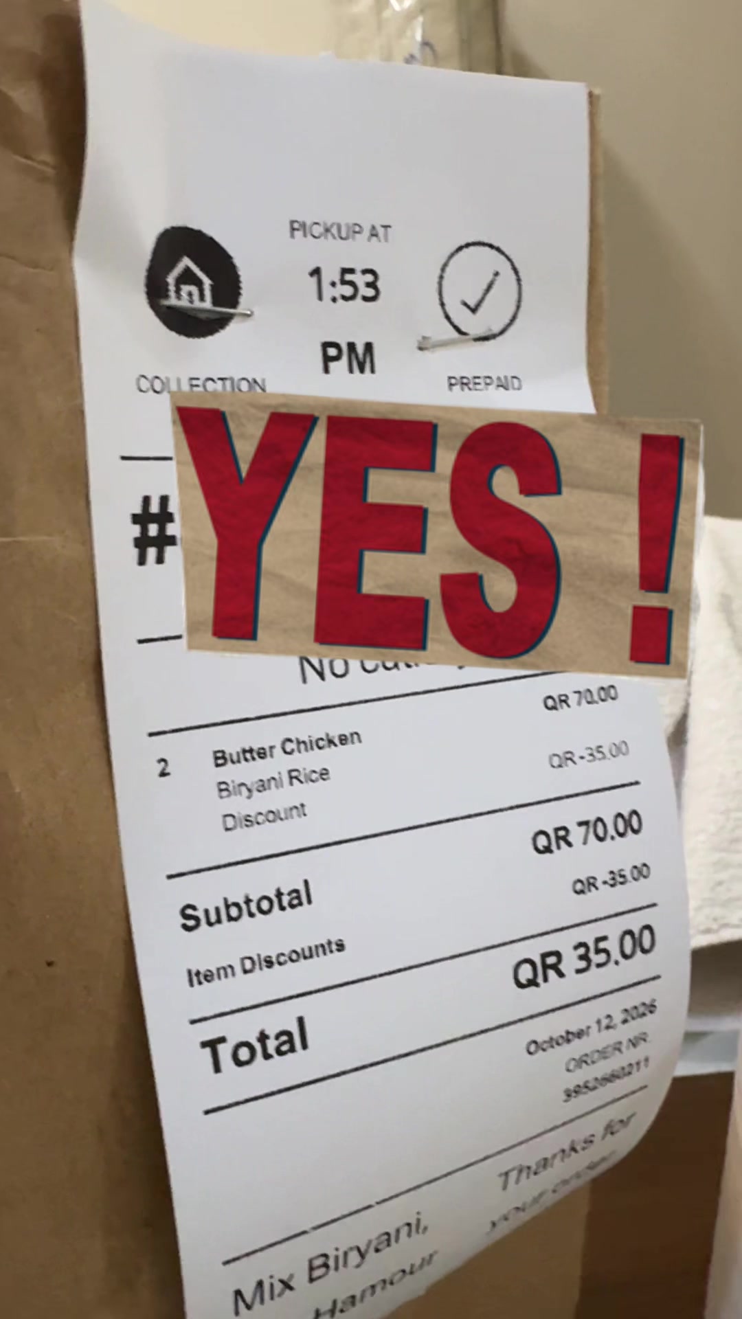 Thought this was a very good deal so I’m sharing it here! Craved butter chicken for lunch and found @Mix Biryani on @...